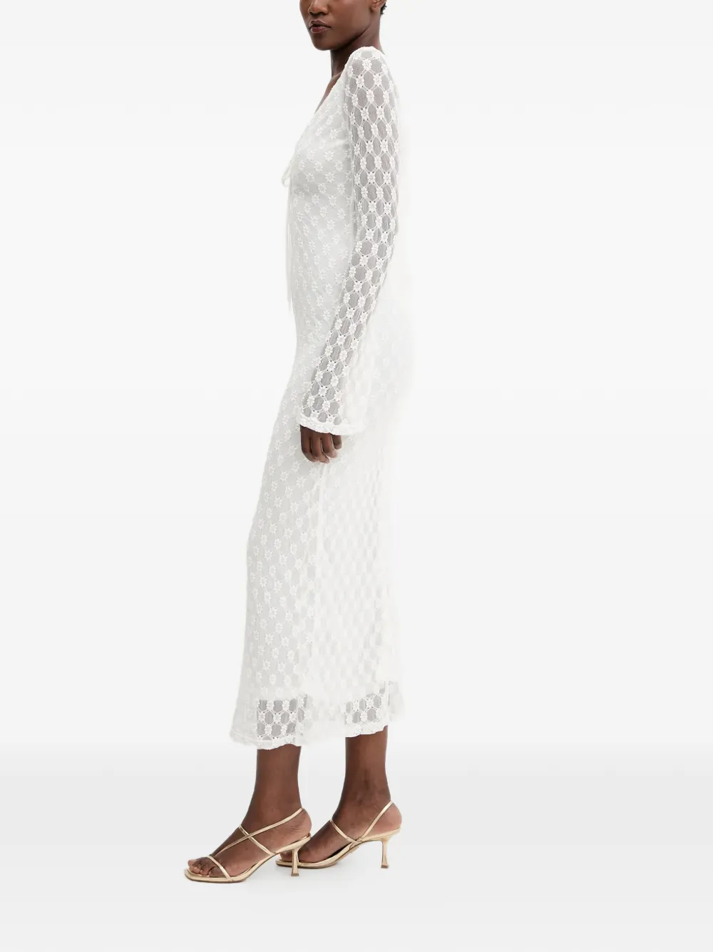 Talika V-Neck Floral Midi Dress