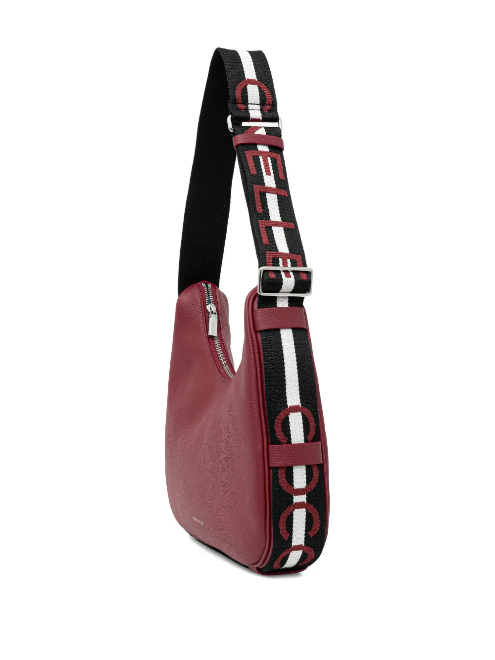 Coccinelle zip-fastening logo-strap tote bag - Rood