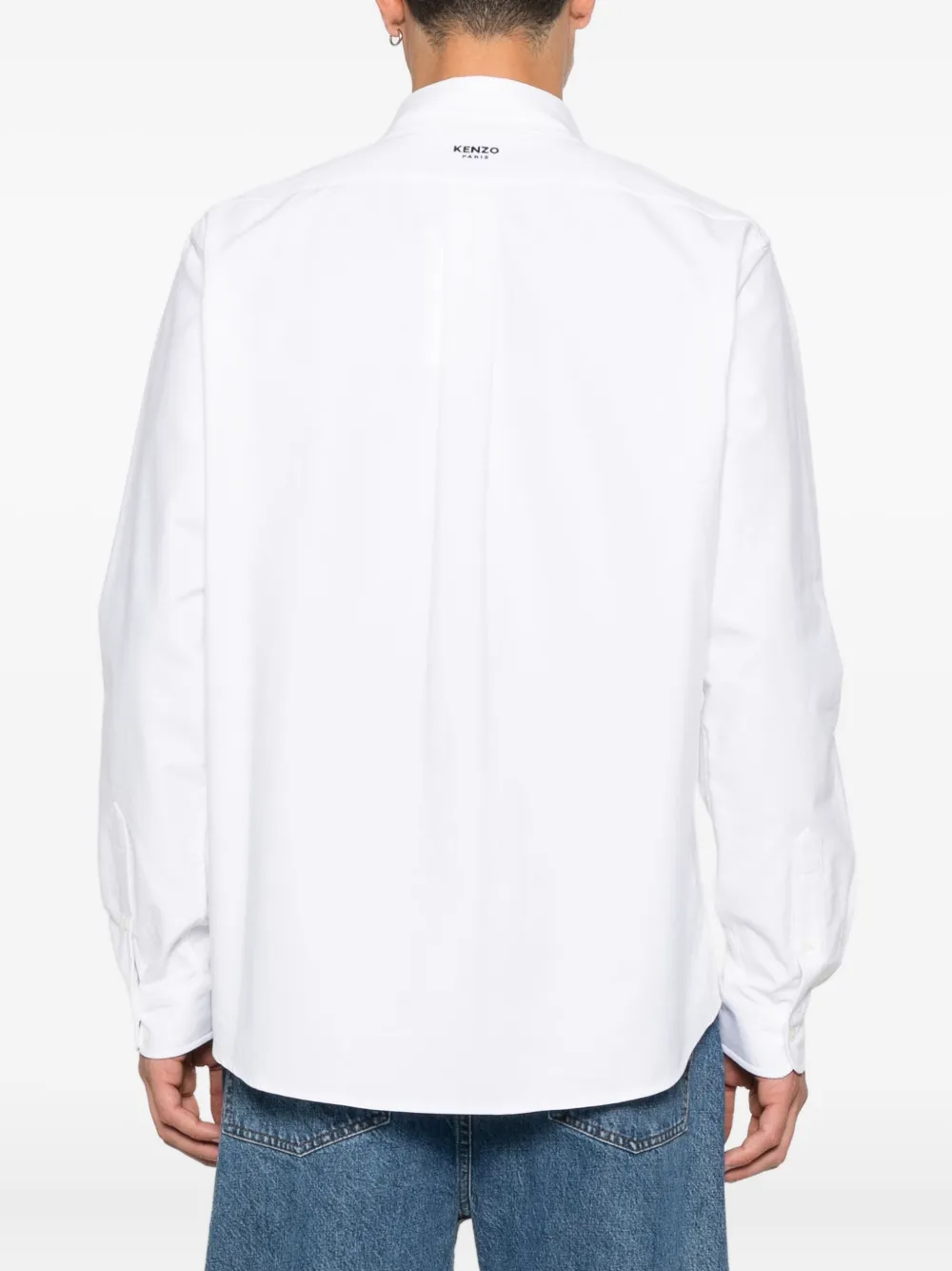 Kenzo Overhemd met logopatch Wit