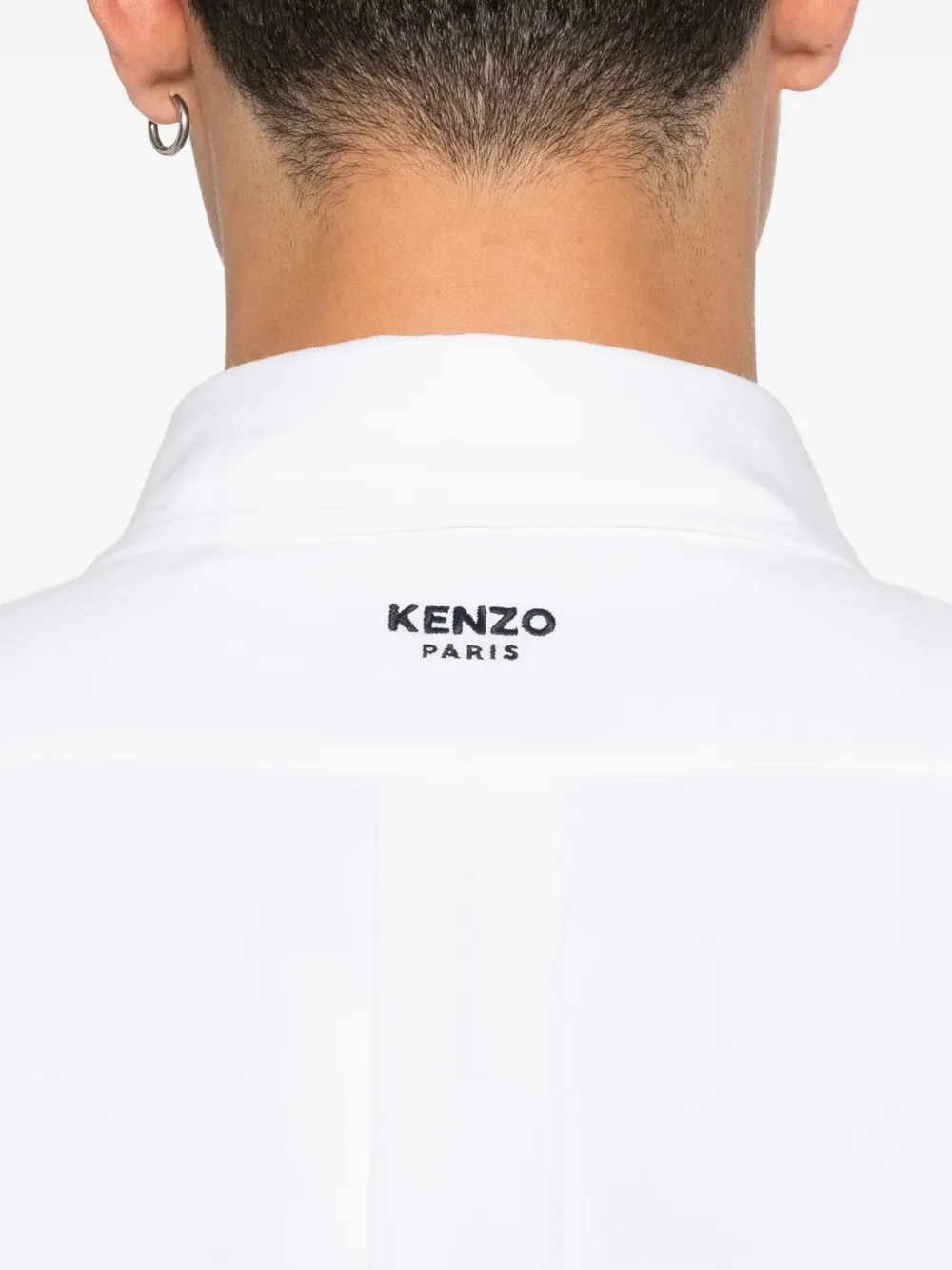 Kenzo Overhemd met logopatch Wit