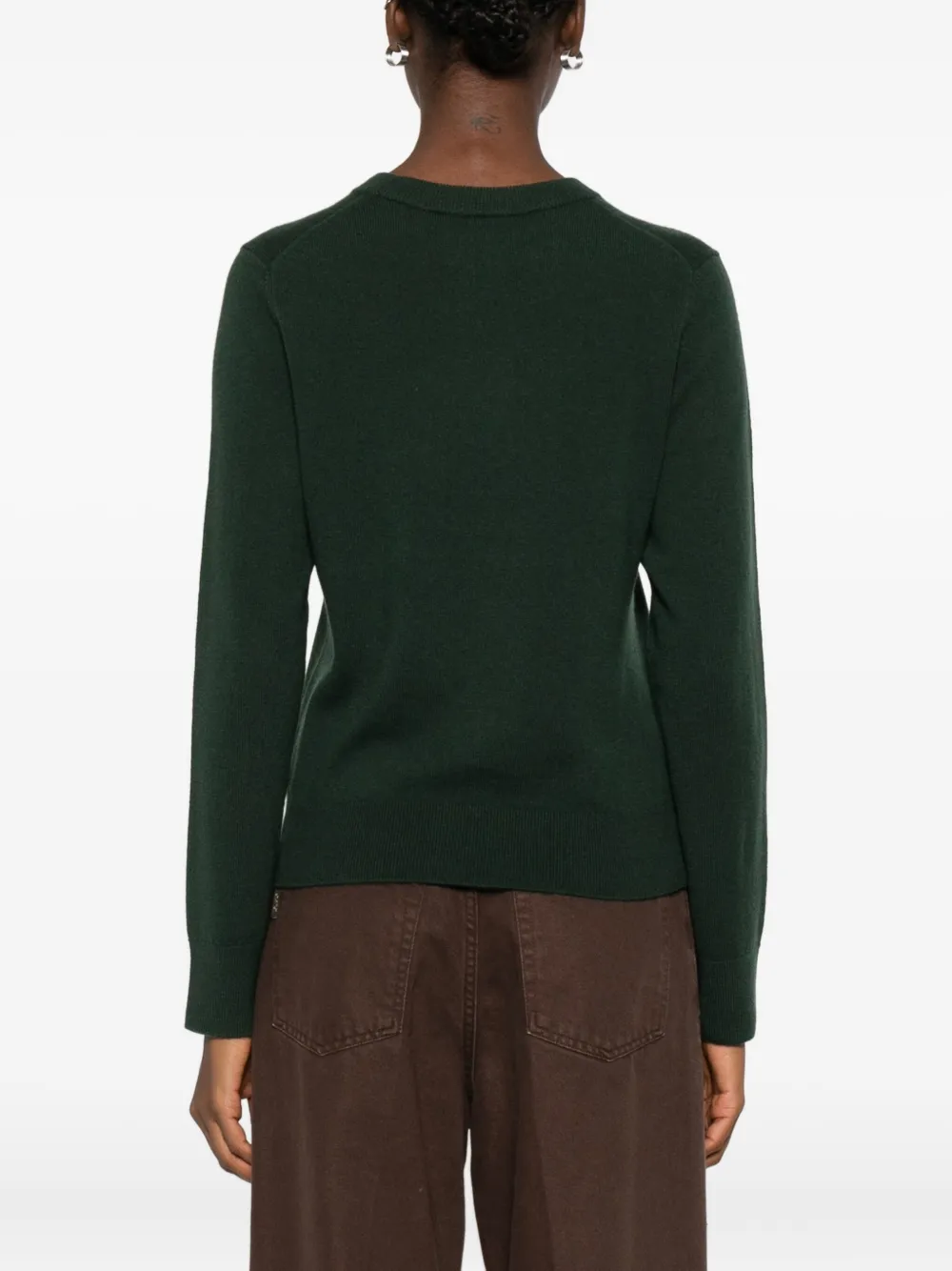 Vince Kasjmier trui met ronde hals Groen