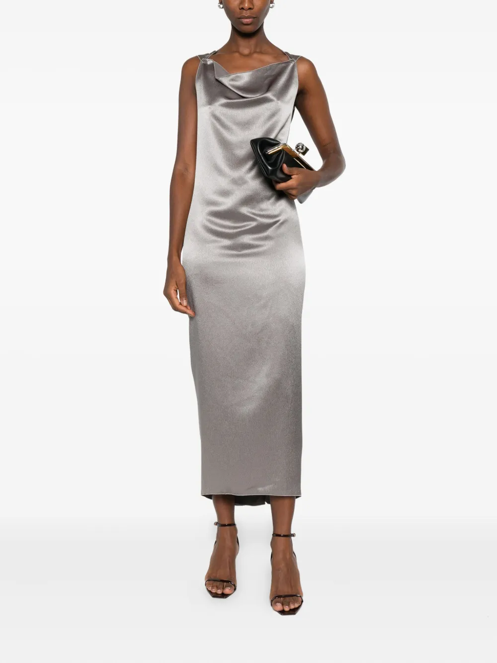 Stephan Janson cowl-neck dress - Grijs