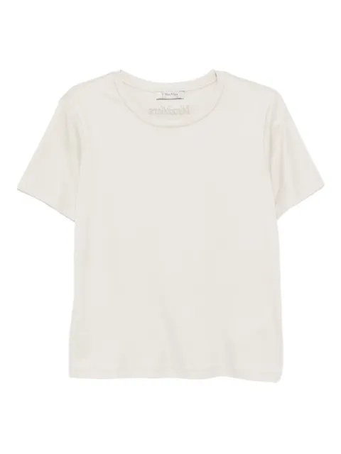 'S Max Mara crew-neck logo-embroidered T-shirt