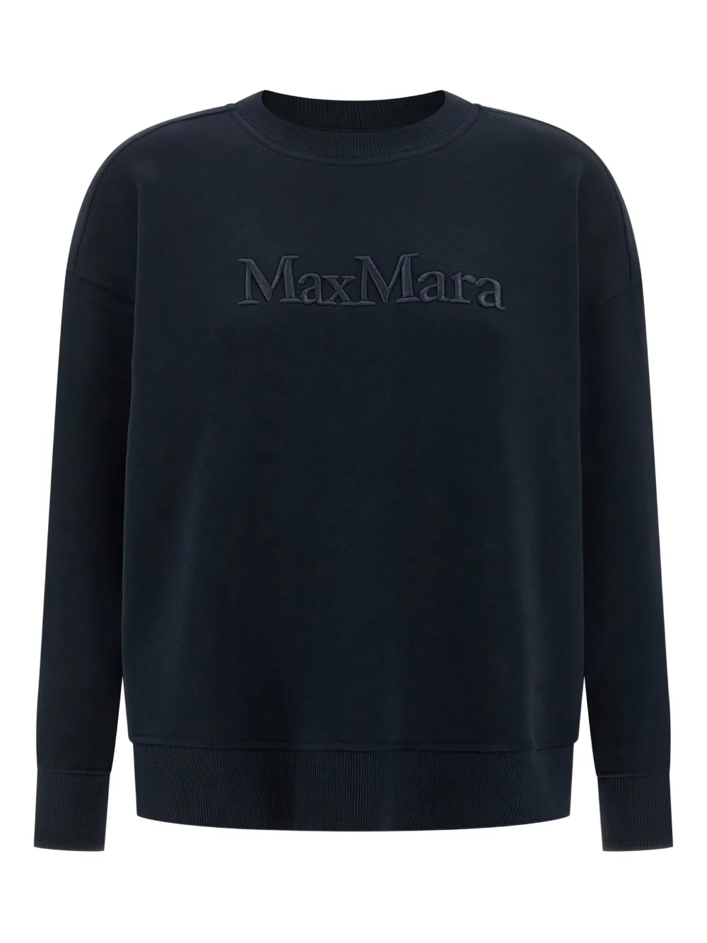 'S Max Mara logo-embroidered crew-neck sweatshirt | Blue | Image 1