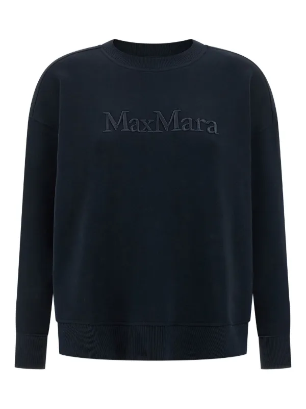 Max Mara スウェット スウェットシャツ Sサイズ 男女兼用 S Max Mara ロゴ スウェットシャツ | ブルー | FARFETCH JP