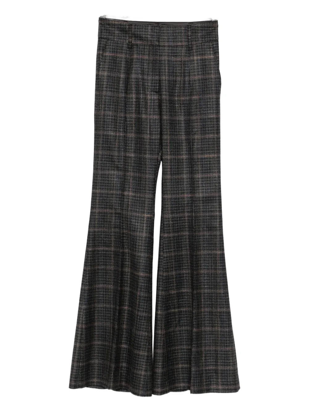 Gabriela Hearst Plaid Trousers In Gray