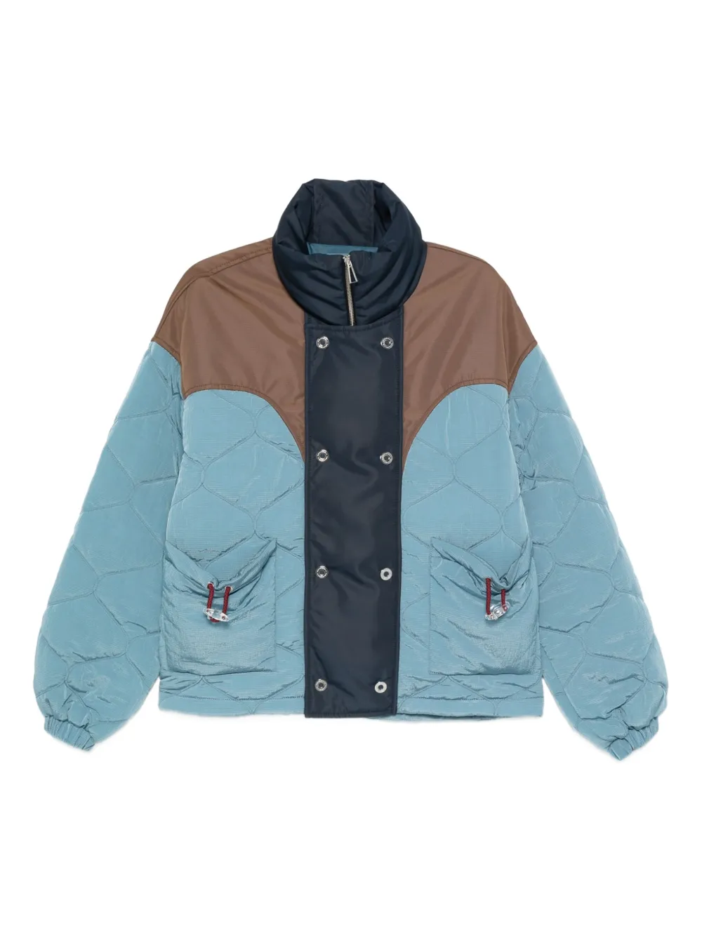 MARBELL Kate quilted panelled coat | Blue | Image 1