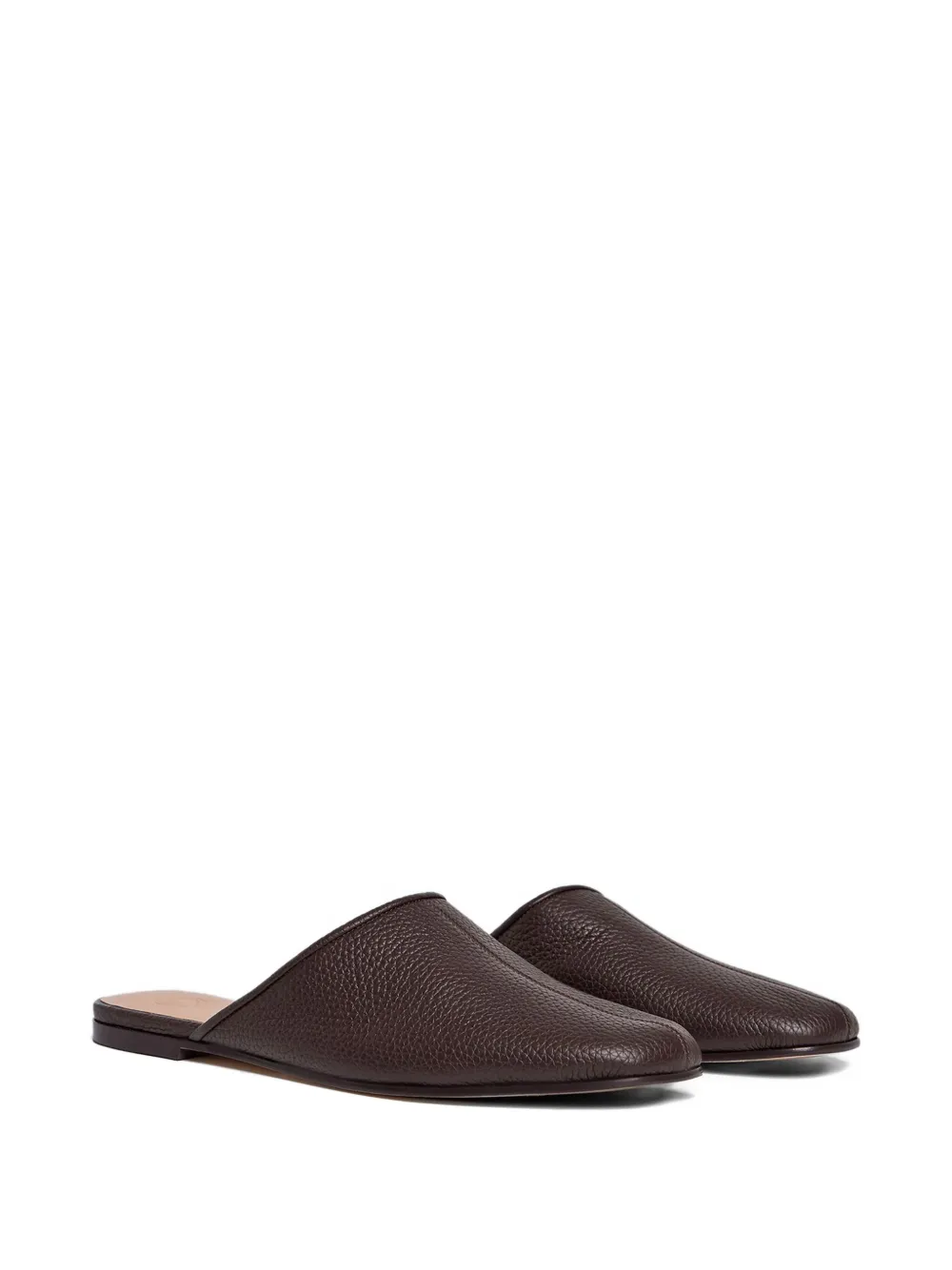 12 STOREEZ pebbled-leather mules | Flat Mules | Image 2