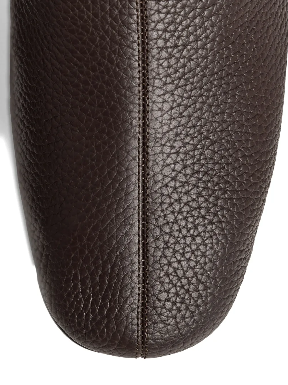 12 Storeez Pebbled-leather Mules In Brown