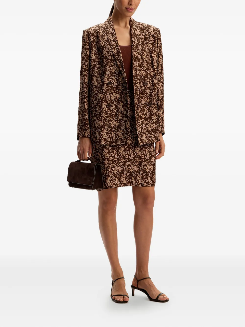 12 STOREEZ floral-pattern silk midi skirt | Pencil Skirts | Image 2