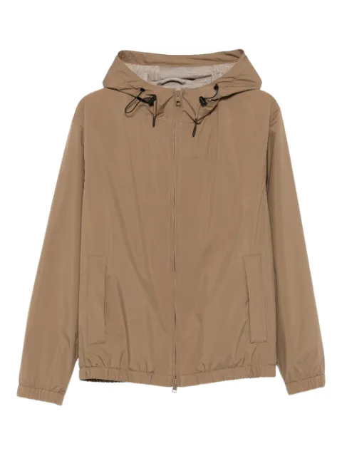 Lardini drawstring hooded jacket