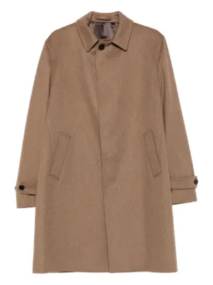 Lardini ヘリンボーン コート | ブラウン | FARFETCH JP