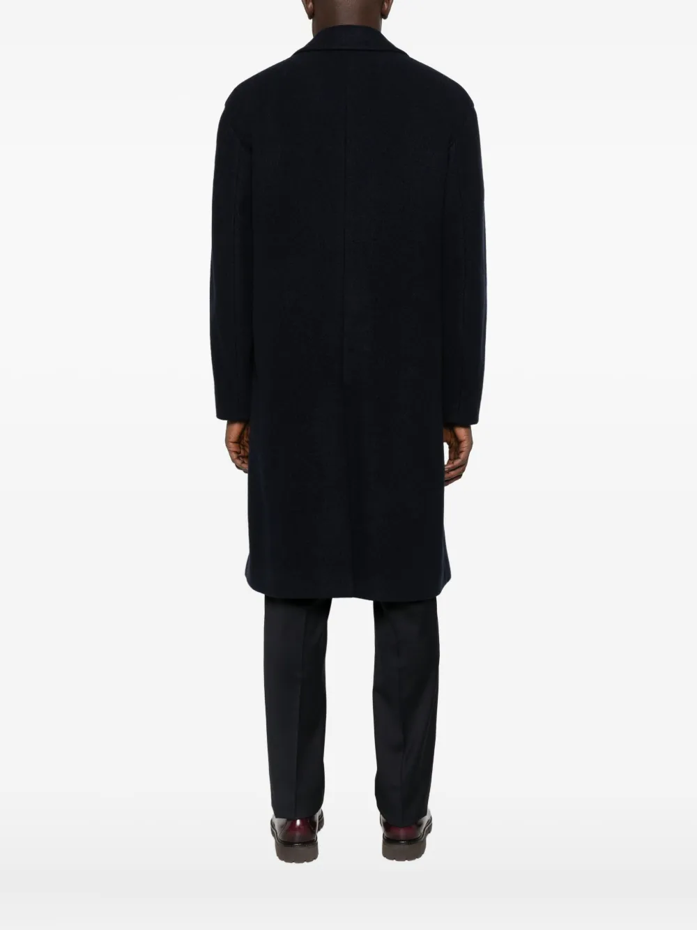 Lardini Jas met enkele rij knopen en logoprint Blauw