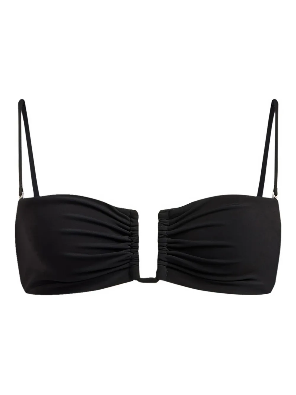 12 STOREEZ rectangular-shape bikini top | Black | Image 1