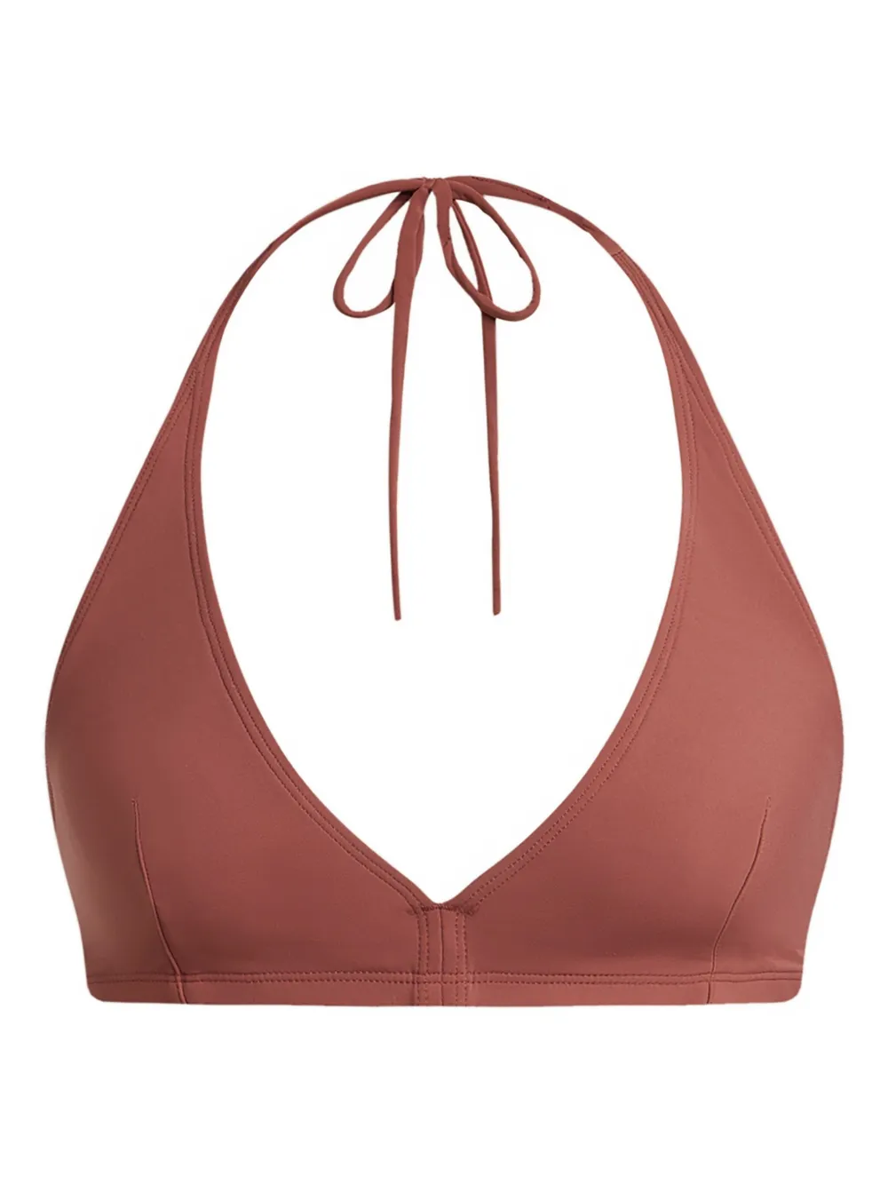 12 STOREEZ triangle-cup bikini top | Brown | Image 1