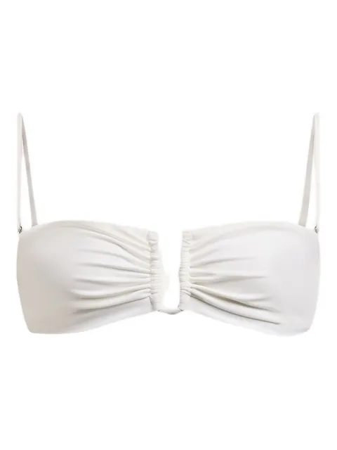 12 STOREEZ gathered V-neck bikini top