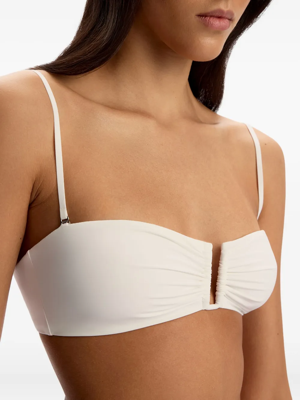 12 STOREEZ gathered V-neck bikini top | Image 2