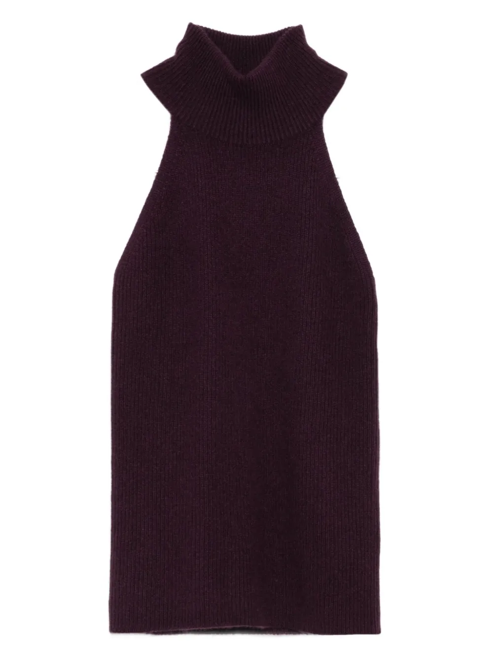 Lisa Yang high-neck ribbed top | Red | Image 1