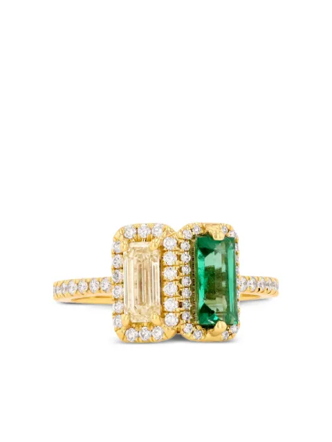 Suzanne Kalan anillo en oro amarillo de 18kt con gemas