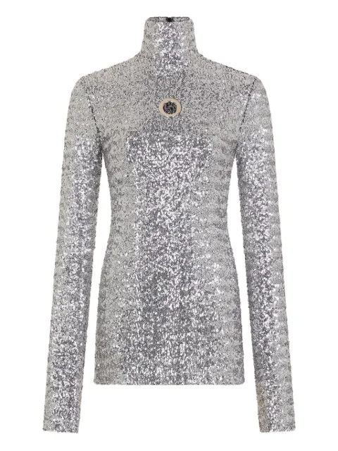 Rabanne cut-out long-sleeved top