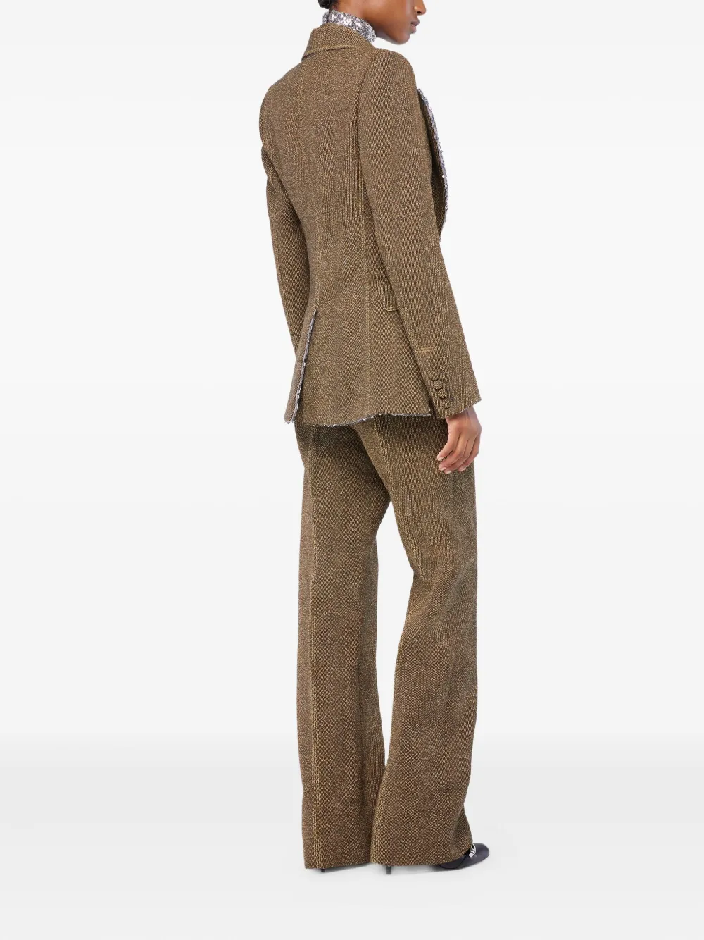 Rabanne Cut-out Long-sleeved Top In Gray