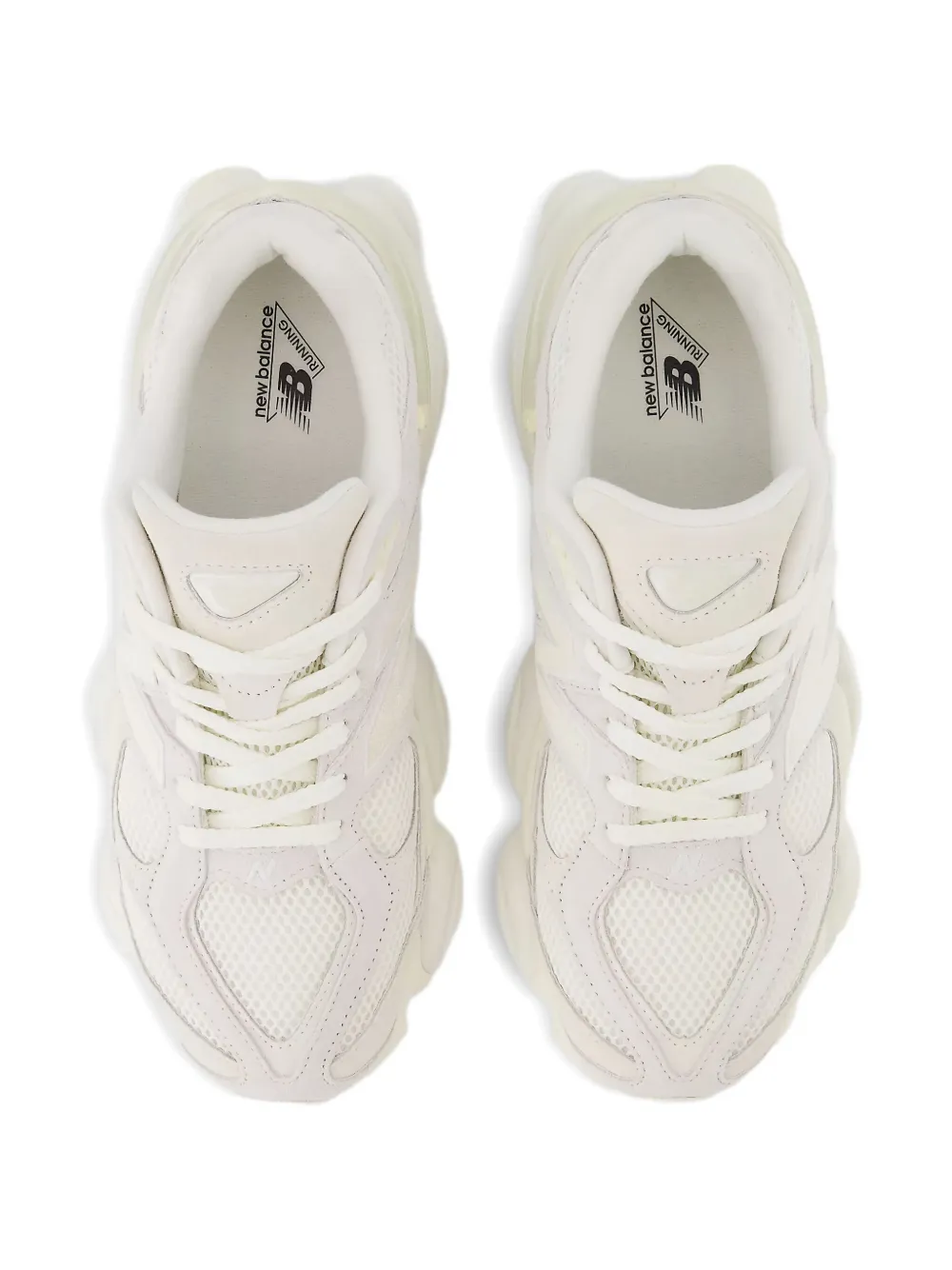 New Balance Kids 9060 lace-up sneakers White
