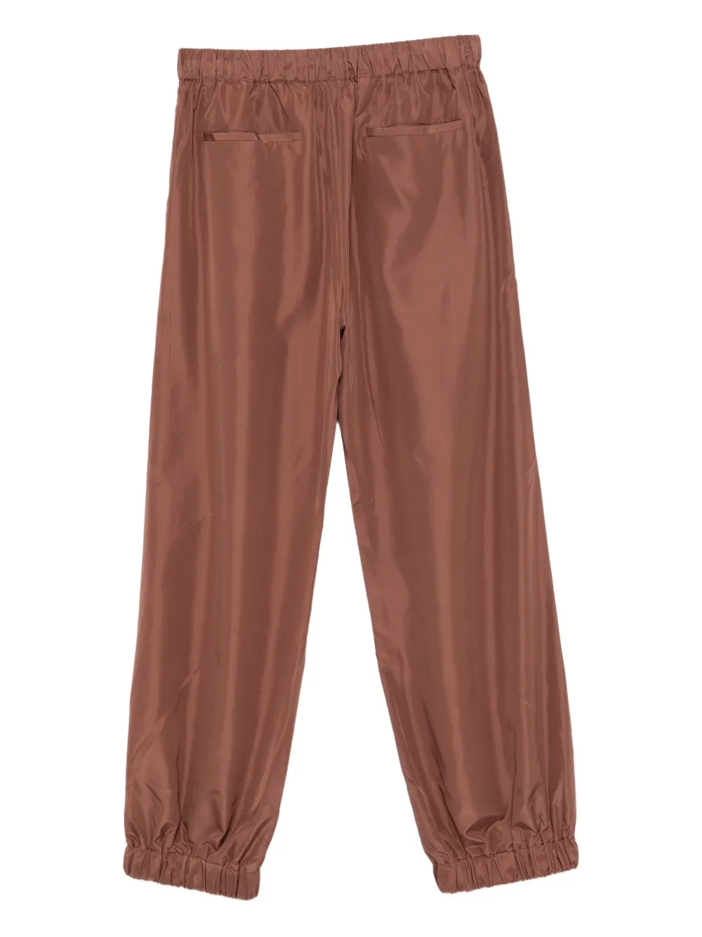 Qasimi Drawstring Track Pants In Brown
