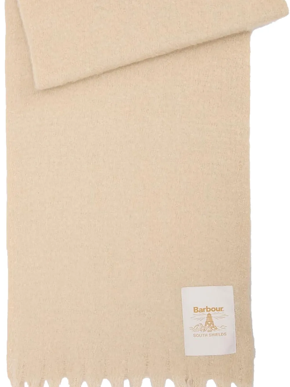Barbour Ellison sjaal met franje - Beige