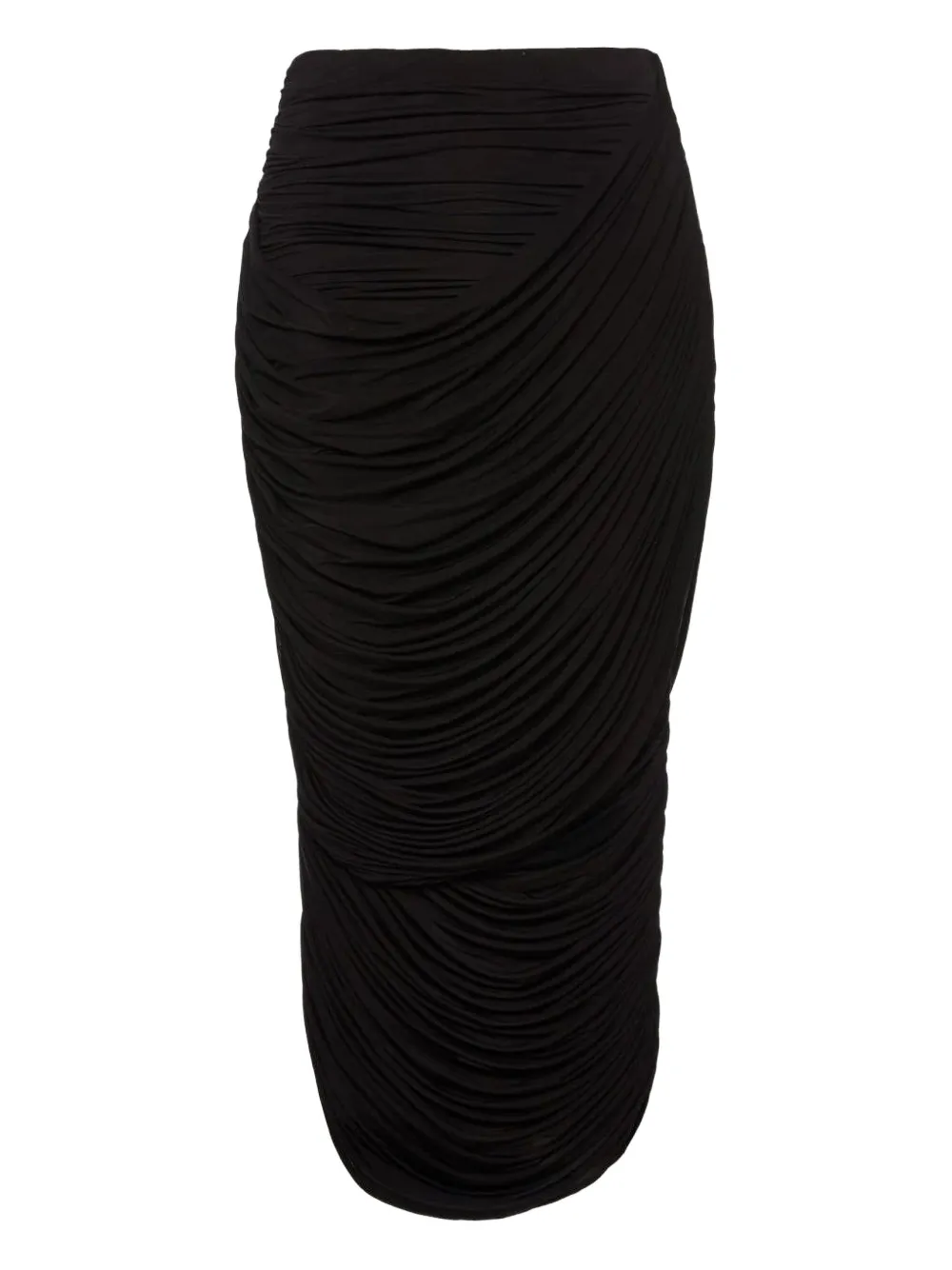 Magda Butrym ruched midi skirt | Black | Image 1