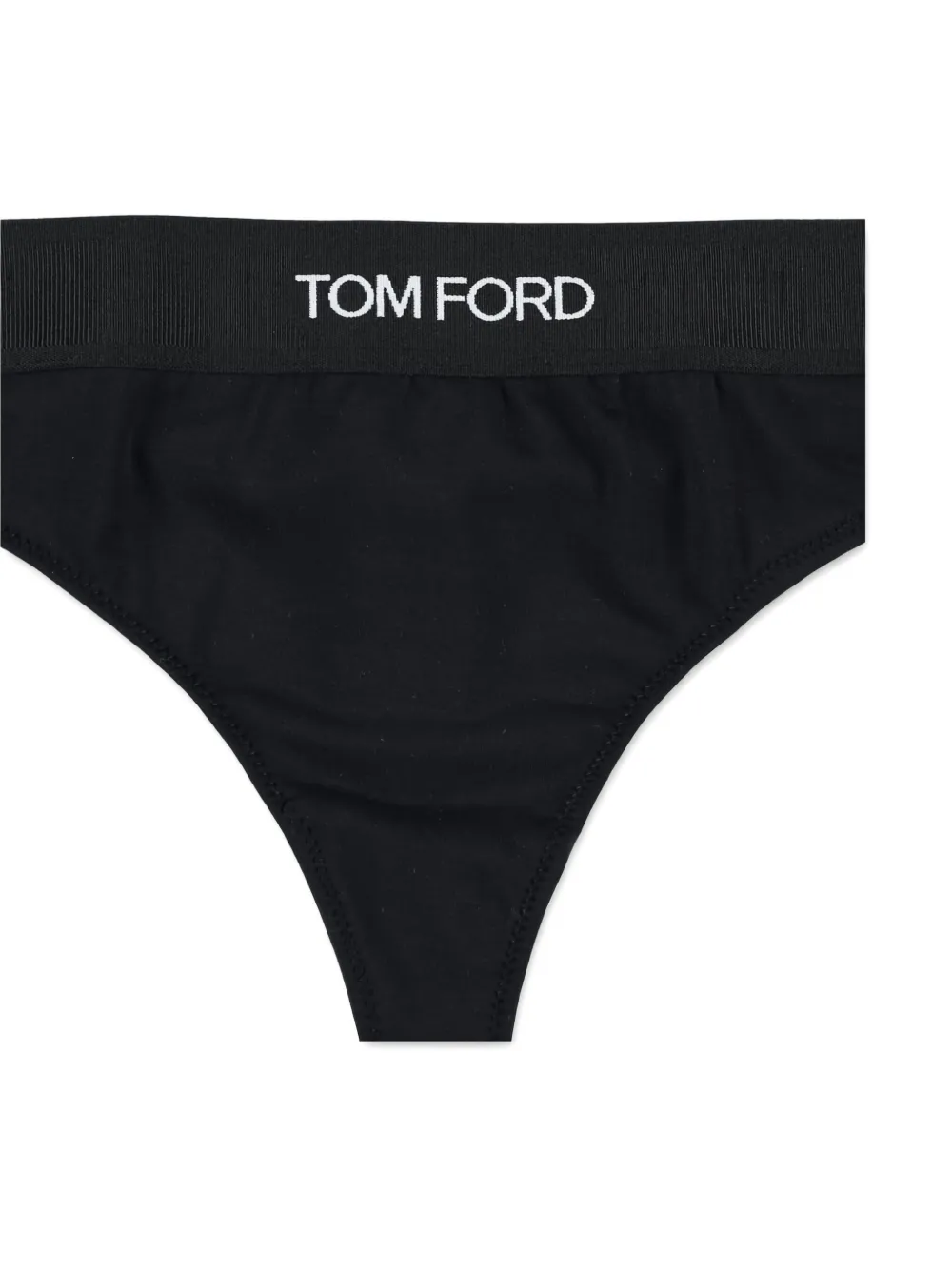 TOM FORD String met logoband Zwart