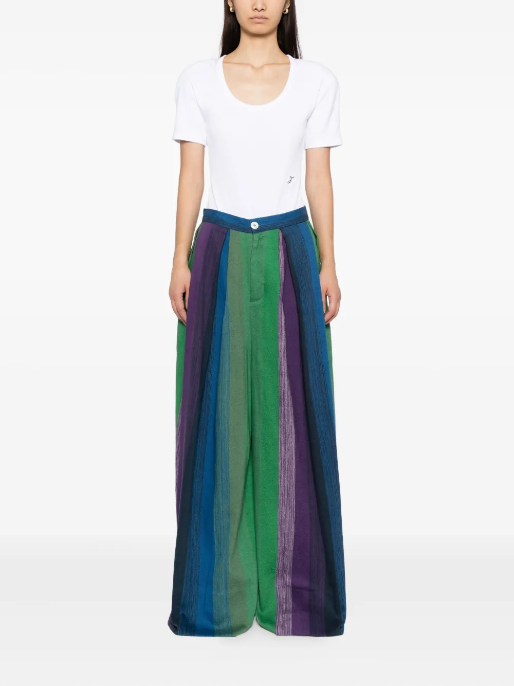 Marrakshi Life pleated-front trousers | High Waisted Pants | Image 2