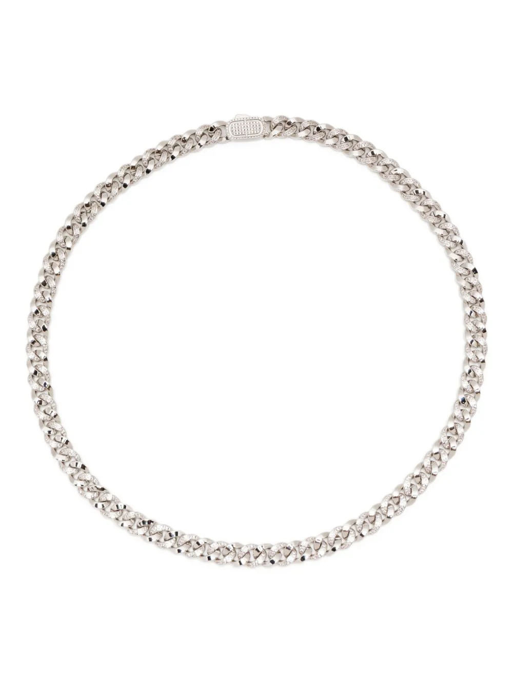 CRAFT collar Iced Cuban | plateado | Image 1