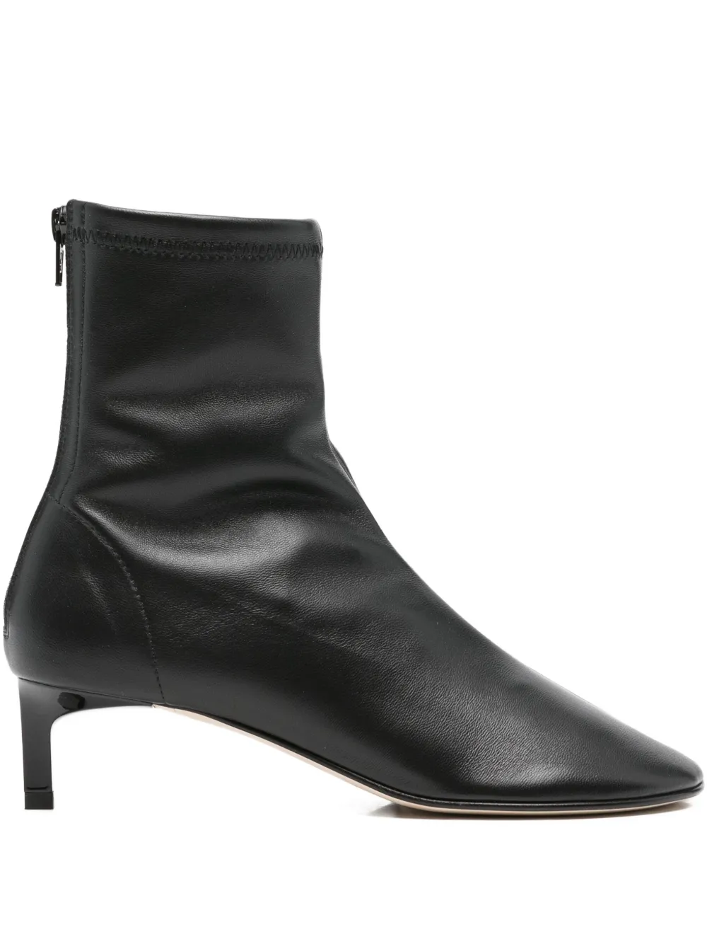 Dear Frances kitten-heel zip boots Black