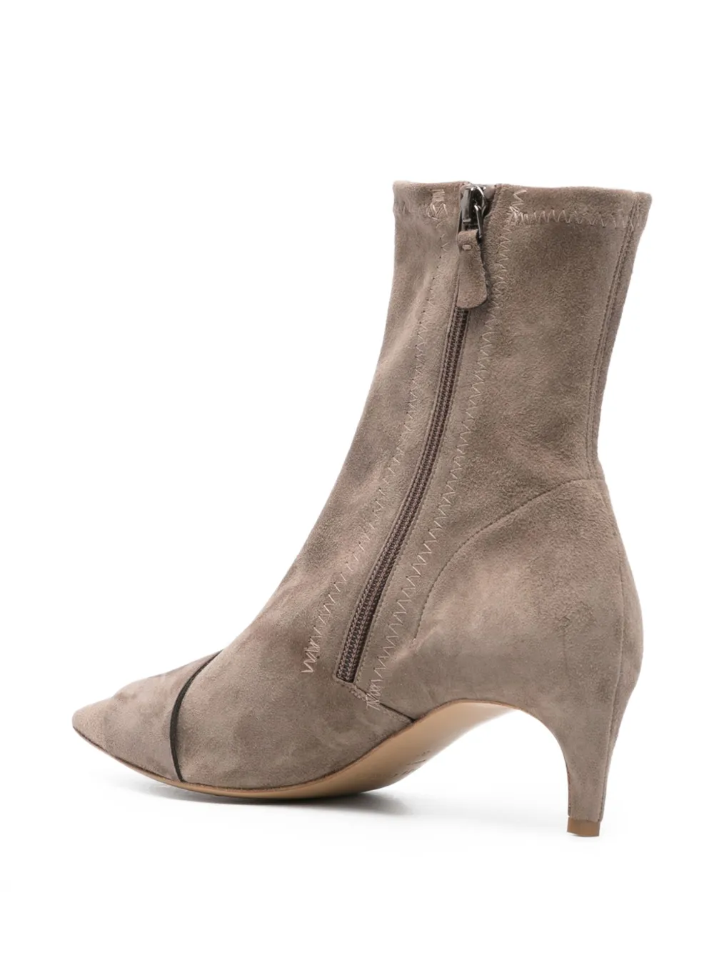 Del Carlo Enkellaarzen met puntige neus Bruin