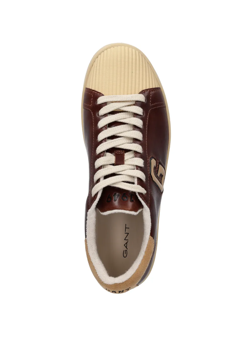 Gant Prepus sneakers met logopatch Bruin