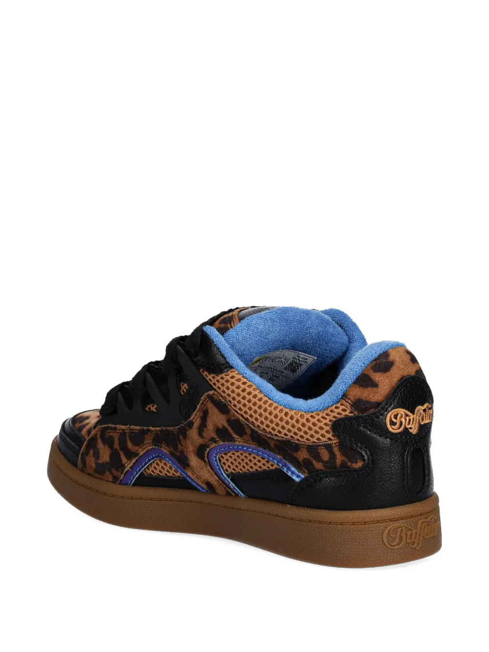 Buffalo Sneakers met luipaardprint Bruin