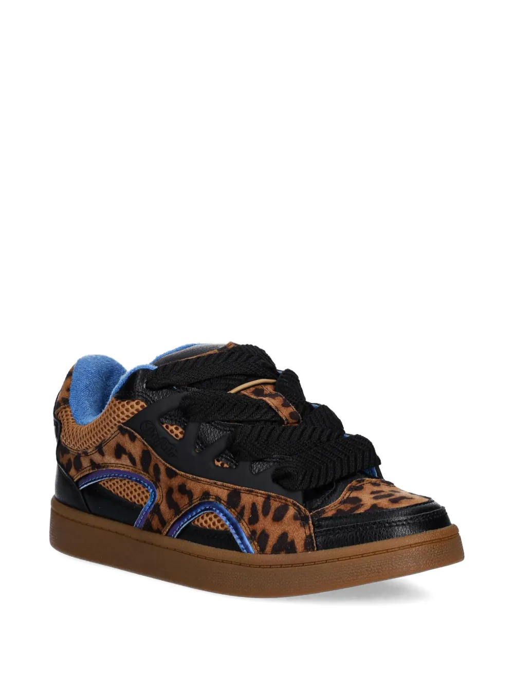 Buffalo Sneakers met luipaardprint Bruin