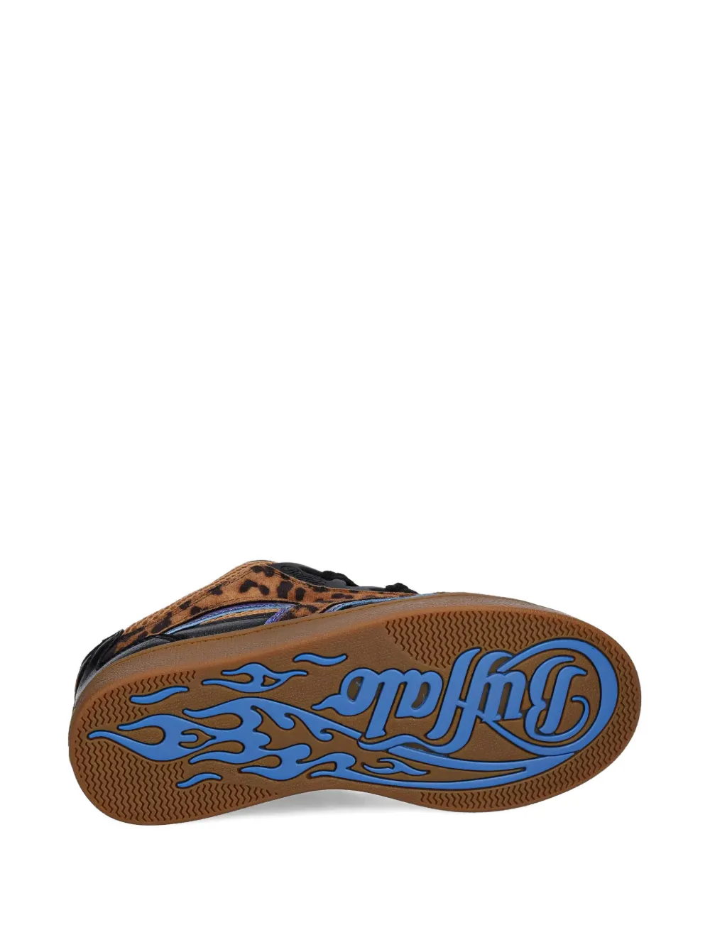 Buffalo Sneakers met luipaardprint Bruin