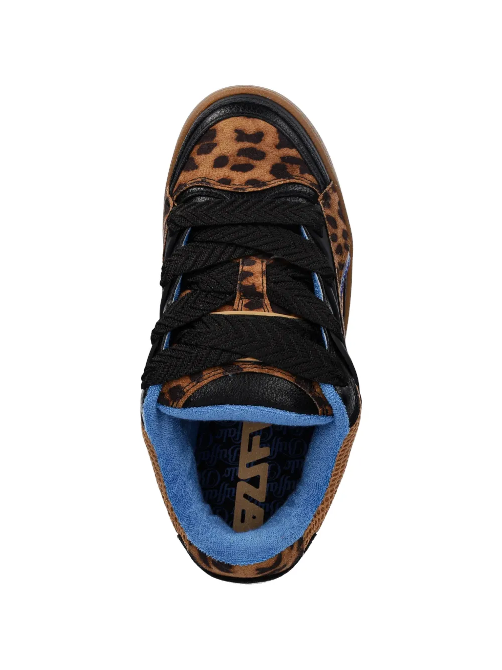 Buffalo Sneakers met luipaardprint Bruin