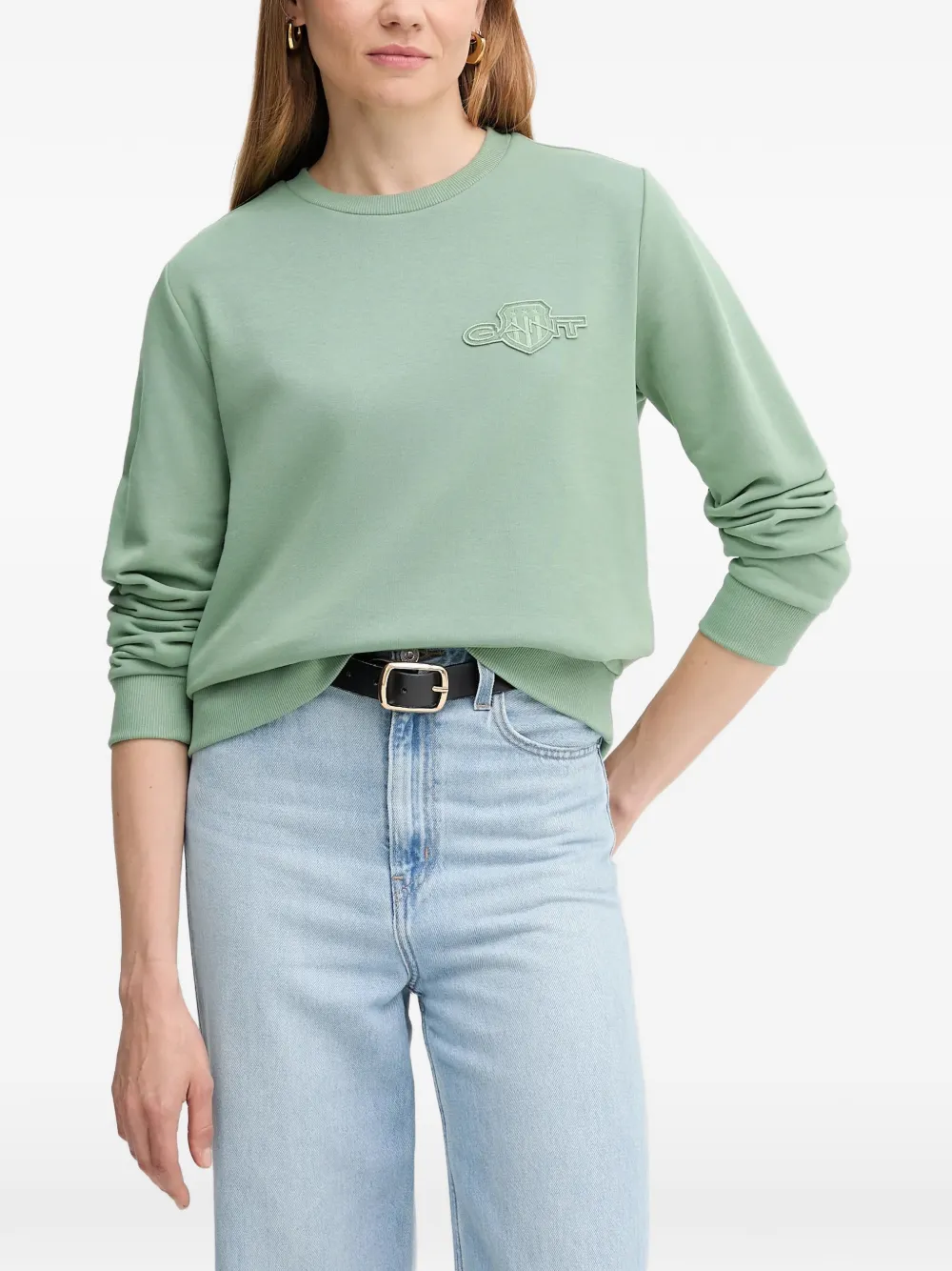 Gant embroidered sweatshirt - Verde