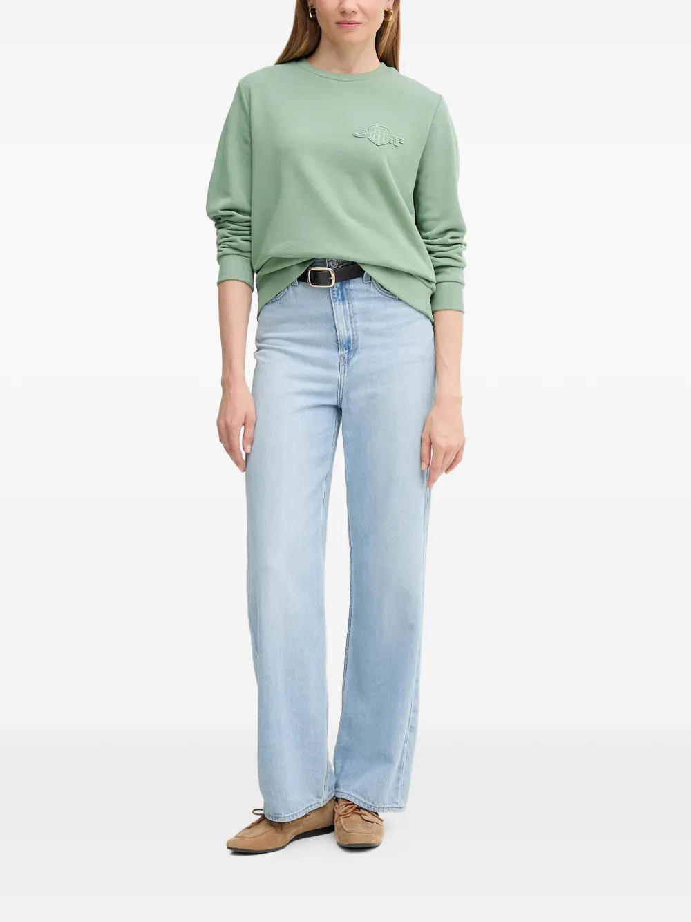  Gant Embroidered Sweatshirt - Green 