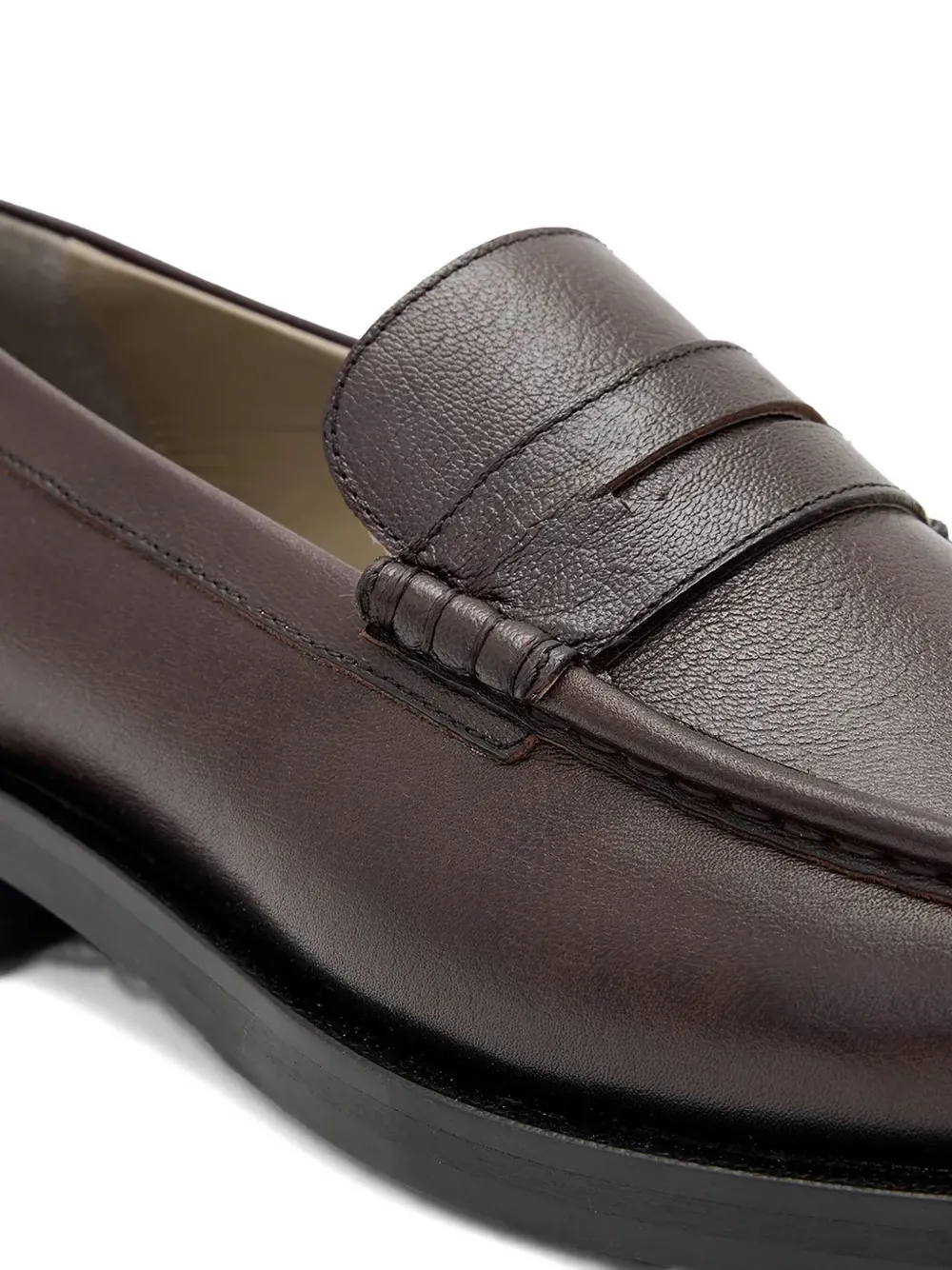 AllSaints Bloom loafers met penny bandje Bruin