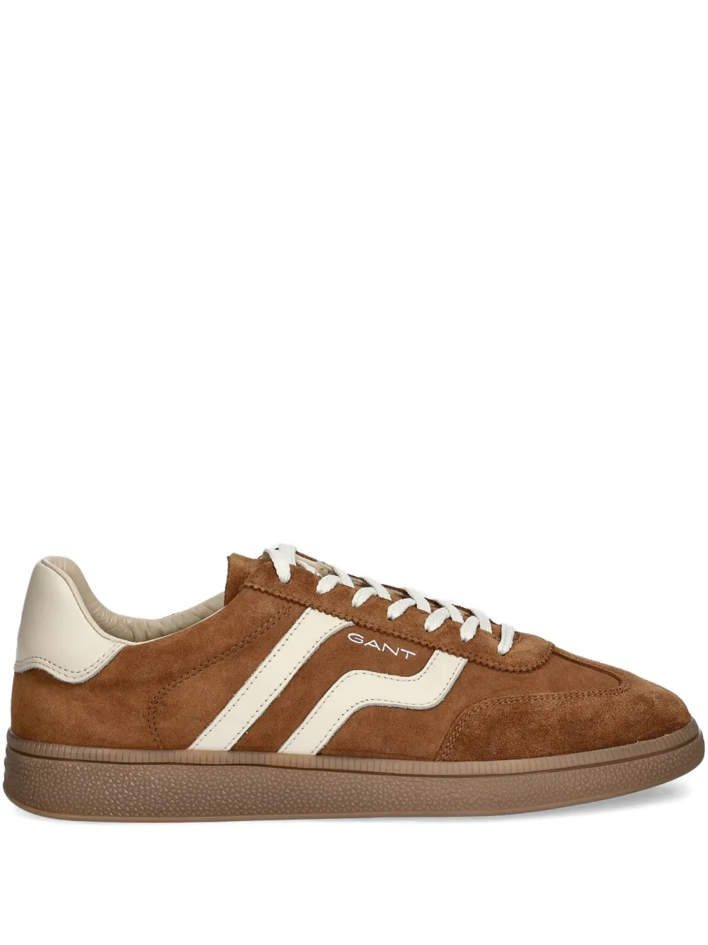 Gant stripe-detail panelled sneakers | Brown | Image 1