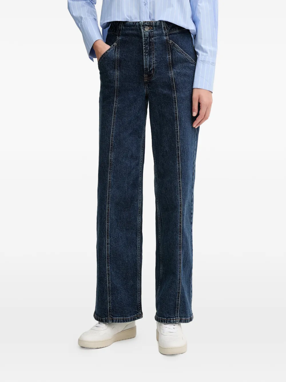 DKNY panelled jeans - Blau