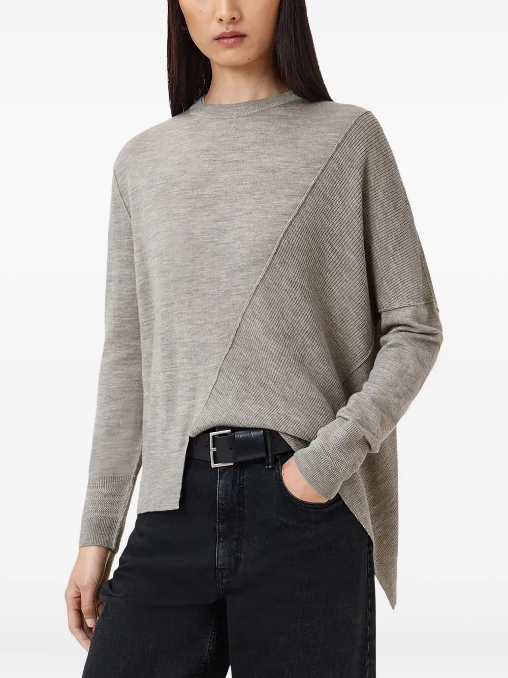 AllSaints Isla crew-neck sweater - Toni neutri