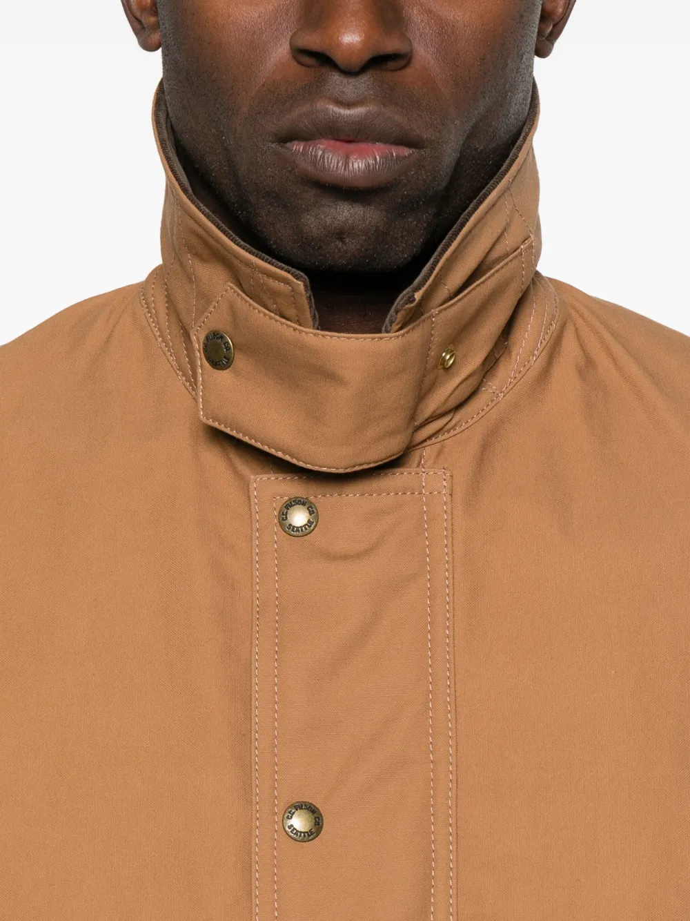 Junya Watanabe Corduroy-collar Flap-pocket Jacket In Brown