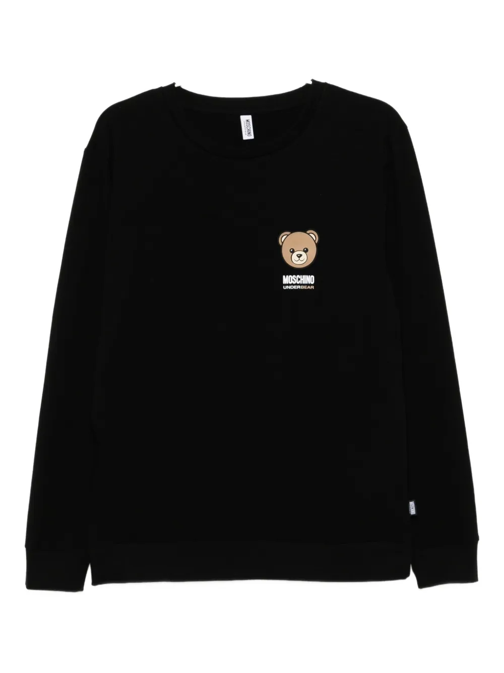 Moschino Teddy-print Pajama Set In Black