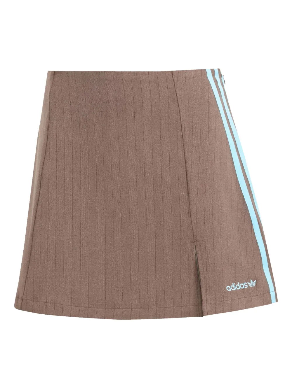 adidas 3-stripe logo mini skirt | Brown | Image 1