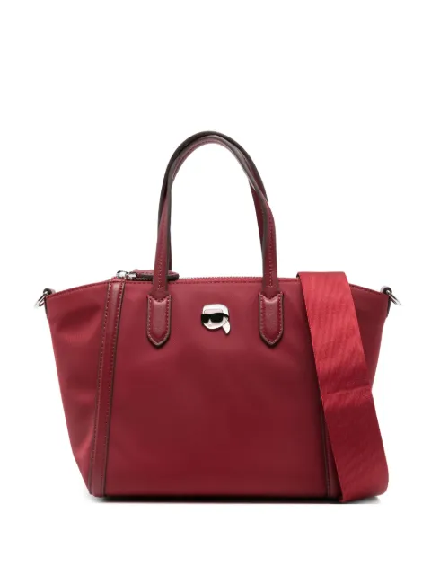 Karl Lagerfeld logo-plaque tote bag