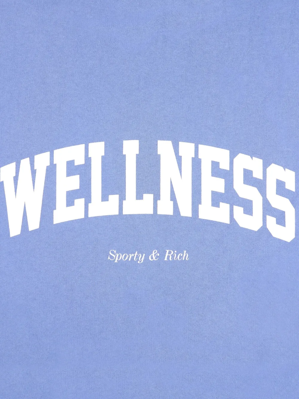 Sporty And Rich Lettering-print Logo Shorts In Blue